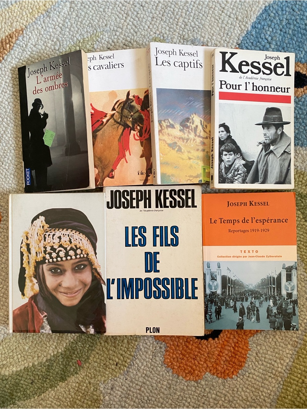 Joseph Kessel - 6 French Language Paperbacks + 1 Hardcover